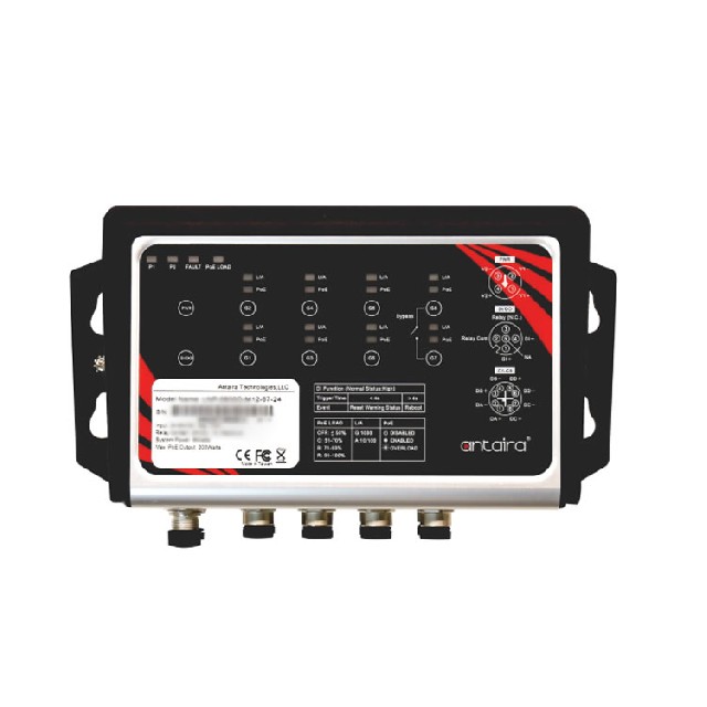 美國Antaira LNP-0800G-M12-67-24-T以太網交換機